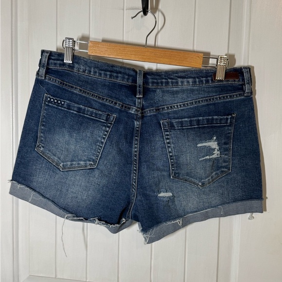 Blank NYC Dark Blue Jean Shorts - Picture 5 of 7